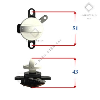 Công tắc quạt giật 3 số loại tốt đối xứng công tắc xoay cho quạt treo tường CTQG3S