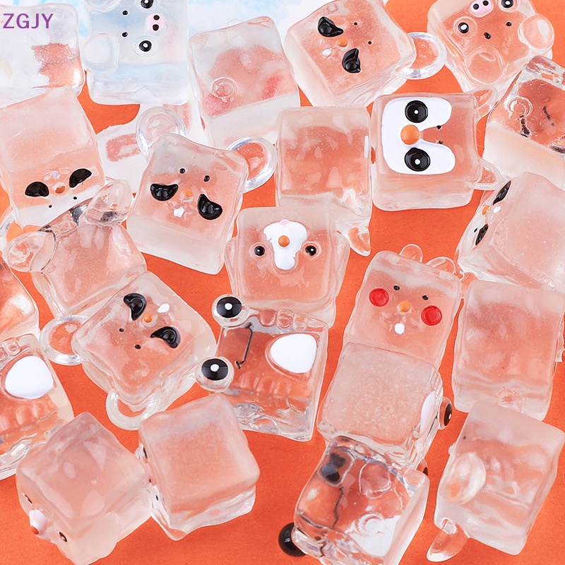 Set 5 Mô Hình Đồ Chơi Đá Viên Mini Bằng Nhựa Resin Phát Quang Mẫu Mới