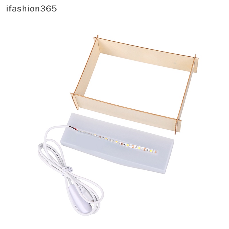 Khuôn Silicon Làm Đèn LED Hình Khối Vuông 3D Đồ Trang Trí Thủ Công DIY