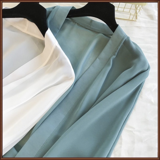 Áo Khoác Cardigan Mỏng Dáng Rộng Dài Vừa Thời Trang Mùa Hè Cho Nữ