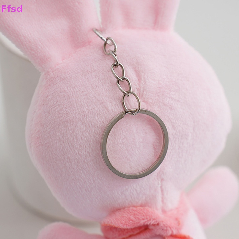 {Ffsd} Móc Khóa Mini Hình Thỏ Nhồi Bông Màu Vàng Hồng Sáng Tạo Thời Trang Trang Trí Ba Lô Đi Học * Bán Chạy