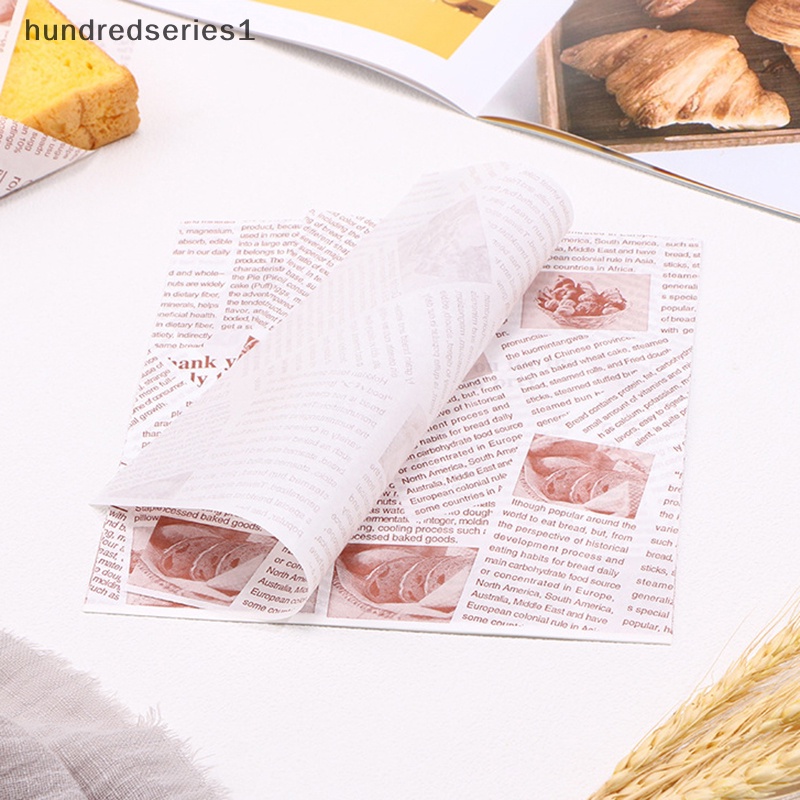 Set 1 / 100 Túi Giấy Gói Bánh Mì Sandwich Chống Mỡ Dành Cho Nhà Bếp