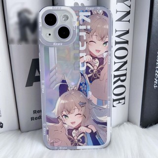 Genshin impact Kirara Ốp Điện Thoại Mềm Trong Suốt Màu Laser Cho iPhone 14 13 12 11 pro promax x xs xsmax xr 7 8 plus