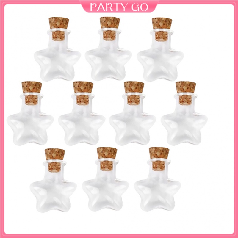 Set 20 Lọ Điều Ước Bằng Thủy Tinh Có Nút Bần Dùng Trang Trí Chai Rượu
