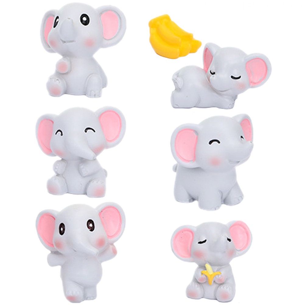 Mô Hình Voi Đồ Chơi Bằng Nhựa Kích Thước 3.2X2.9X1.9CM