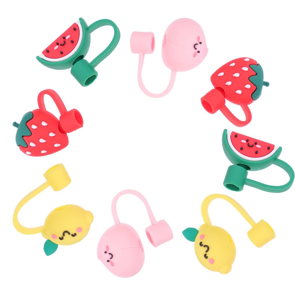 Bộ 8 Nắp Silicon 3.5X2.8X1.8CM Trang Trí Búp Bê