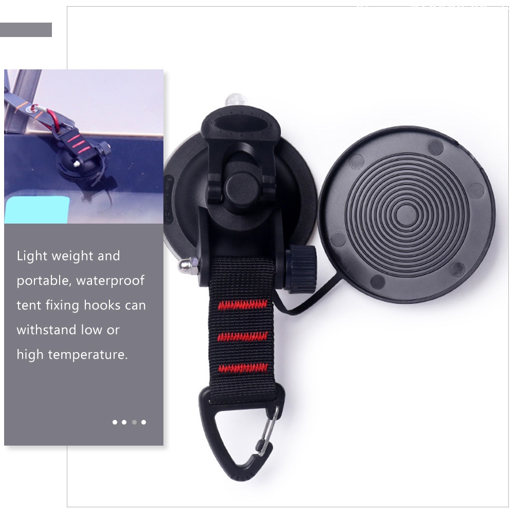 Set 2 Móc Treo Lều Cắm Trại Có Giác Hút Tiện Lợi