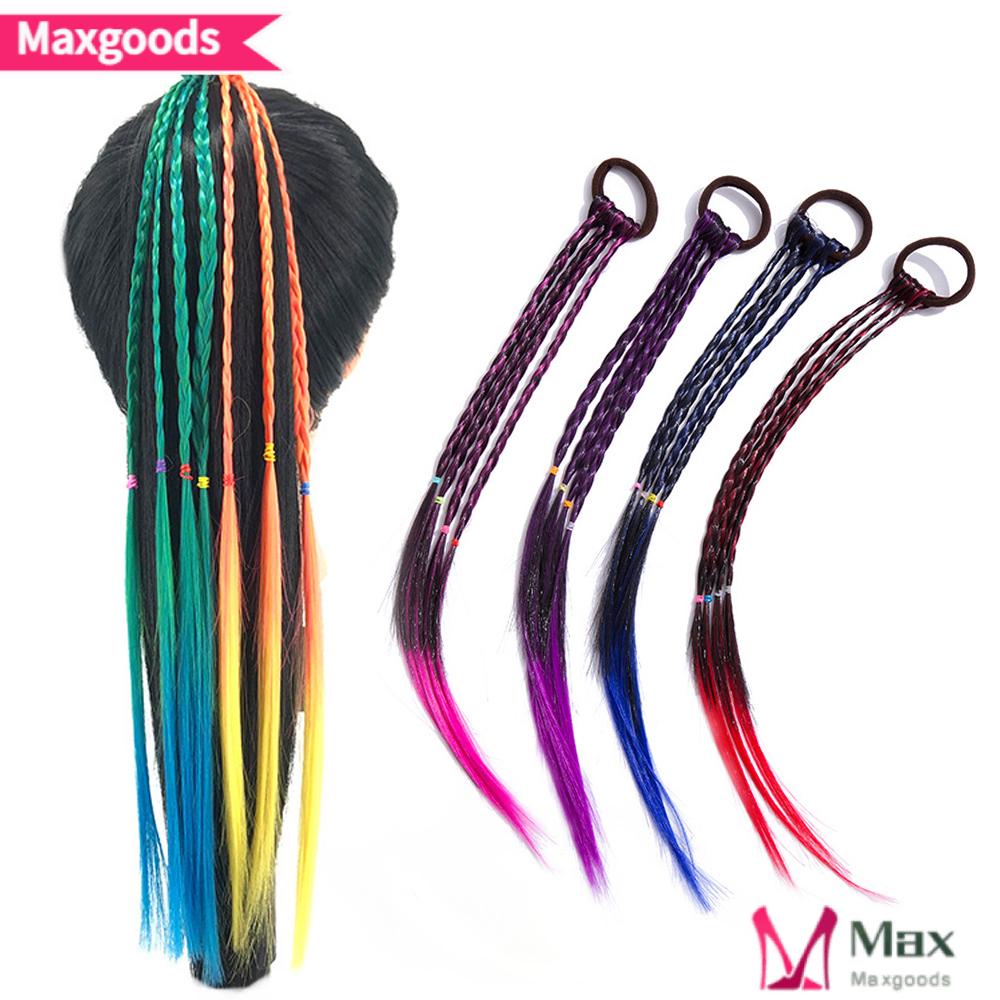Dây Buộc Tóc Đuôi Ngựa Co Giãn Nhiều Màu Sắc Cho Nữ