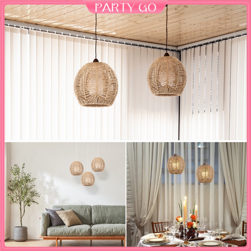 Bộ 2 Vỏ Bọc Cố Định Bóng Đèn Đan Mây Trang Trí