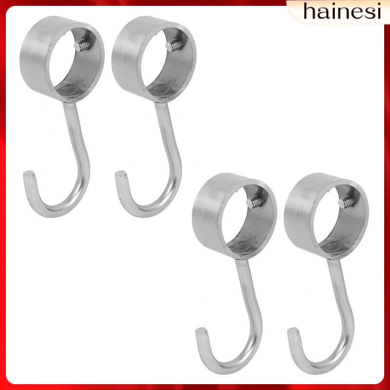 Bộ 4 Móc Treo Rèm Cửa Bằng Thép Không Gỉ Hình Tròn