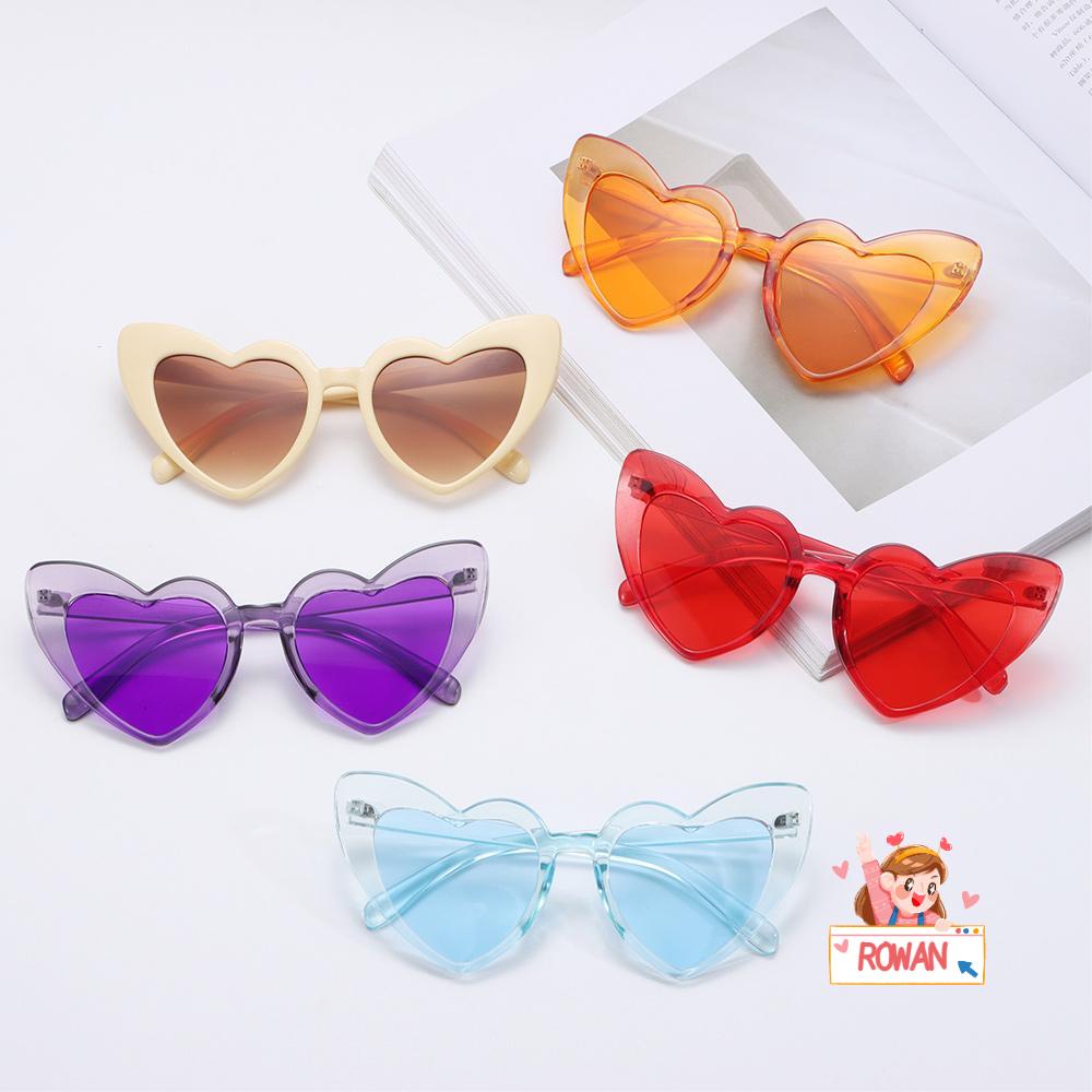 Kính Mát Hình Trái Tim Phong Cách Retro Cho Nữ