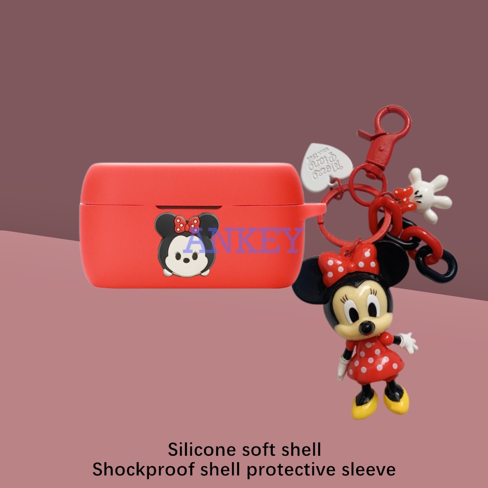 For JBL LIVE FREE NC NC+ Live 300 Earphone Silicone Case Toy Gift Earbuds Soft Protective Headphone Cover Headset Skin with Pendant
