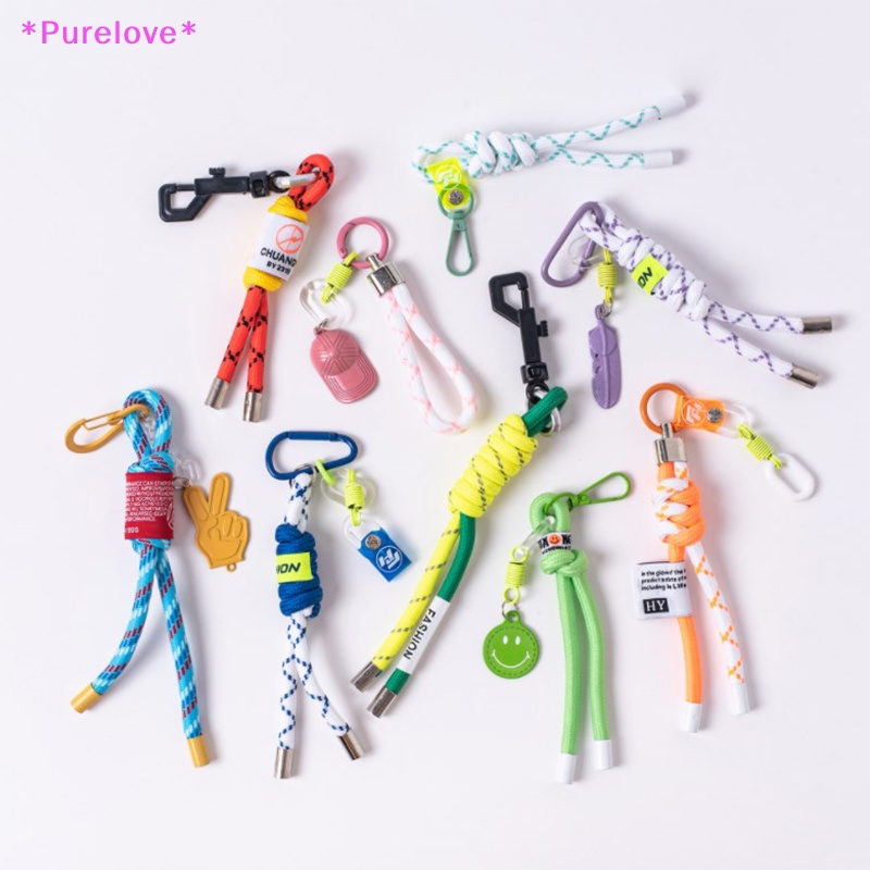 Purelove &gt; Móc Khóa Dây Bện Ngắn Cá Tính Hợp Thời Trang Trang Trí Quần Áo / Túi Xách Mới