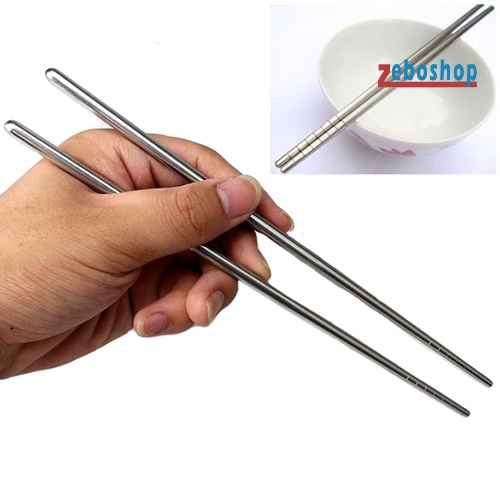 1 Đôi Đũa Chống Trượt Bằng Thép Không Gỉ