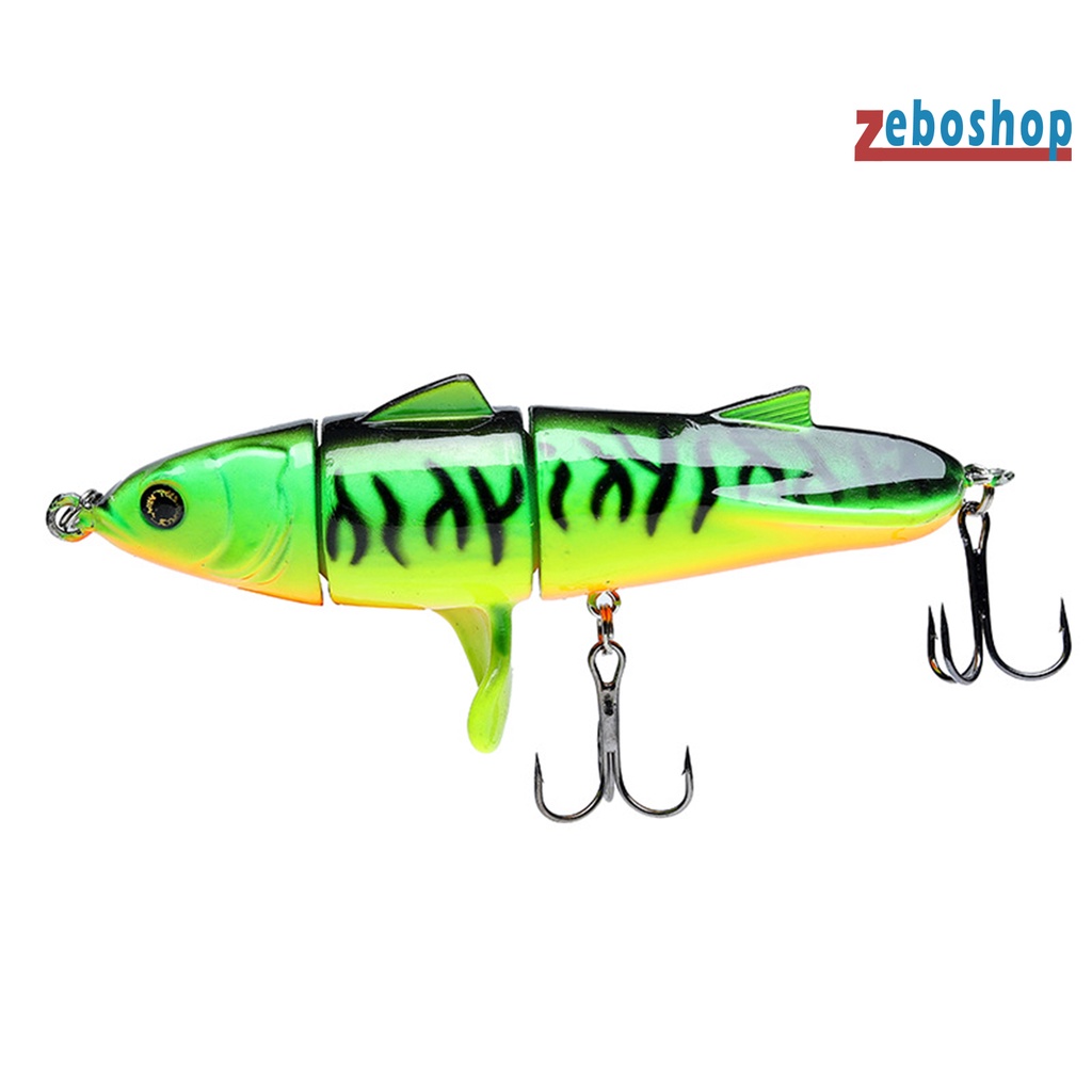 Mồi Câu Cá Nổi 3 Khúc 11cm / 24g Bằng Nhựa Cứng Có Thể Xoay Được