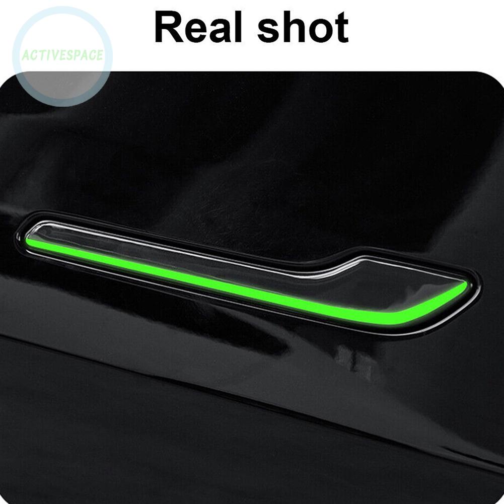 4-X Car-Door Handle Sticker Anti-Scratch-Luminous For-Tesla Model 3/Y 2019-2022【TESLA】