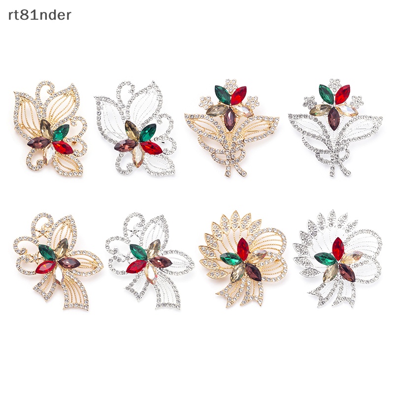 Ghim Cài Áo Hình Hoa Đính Đá Nhiều Màu Sắc Phong Cách Vintage Thời Trang Cho Nữ