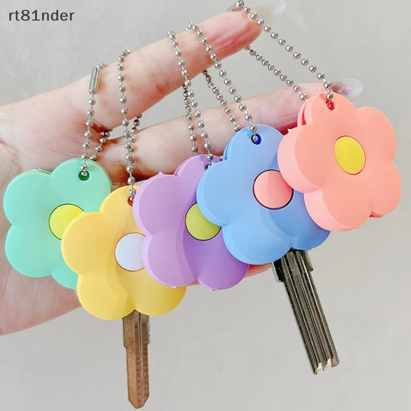 Rt 1 Vỏ Bọc Chìa Khóa Bằng Silicon Hình Hoa Hoạt Hình Cho Nữ