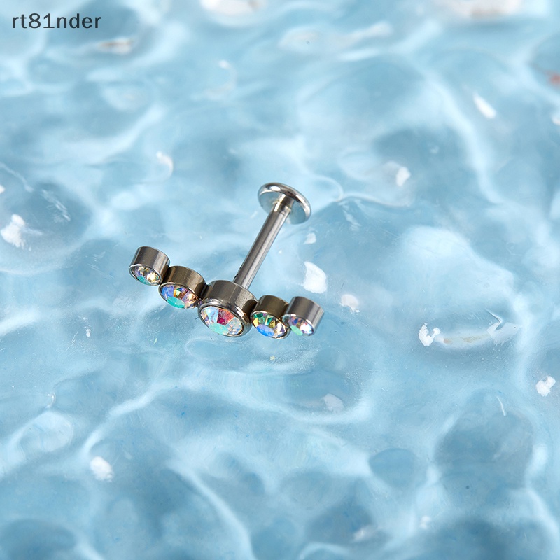 Rt Trang Sức Thời Trang Mũi Hàn Hình Trụ Bằng Thép Không Gỉ Phong Cách Đơn Giản Dễ Phối Đồ Trang Sức n