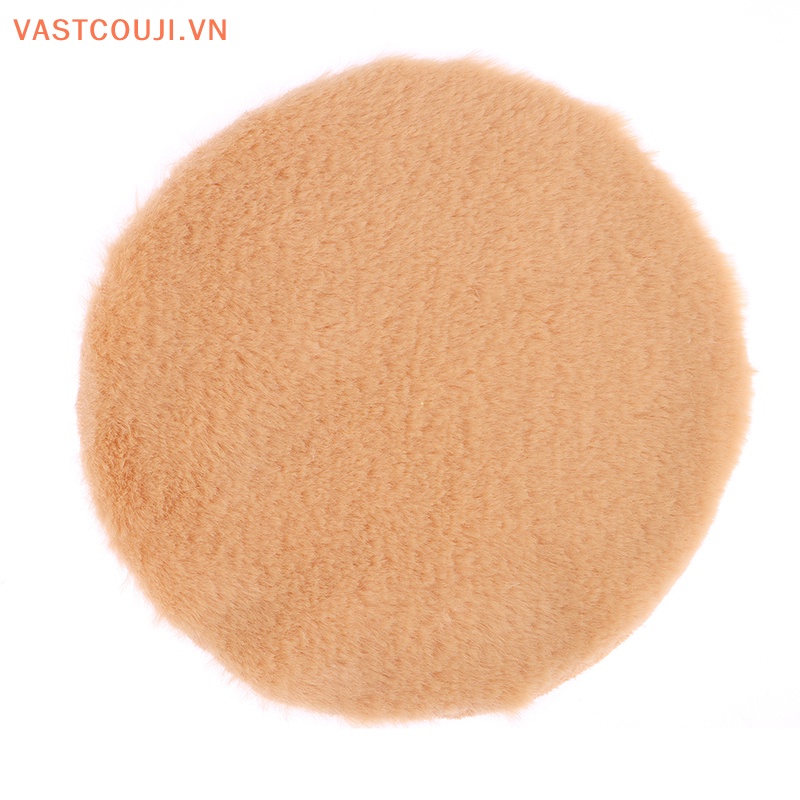 1 Thảm Lông Tròn Lót Sàn Trang Trí Nhà Búp Bê