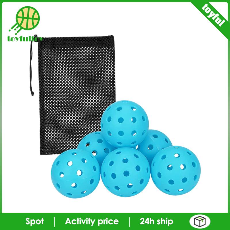 Set 6 Quả Bóng Pickle 40 Lỗ Chơi Trong Nhà / Ngoài Trời