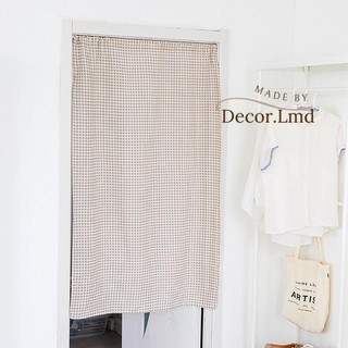 Rèm cửa caro be ,phong cách vintage chống nắng cao cấp, màn vải treo tường trang trí decor phòng ngủ