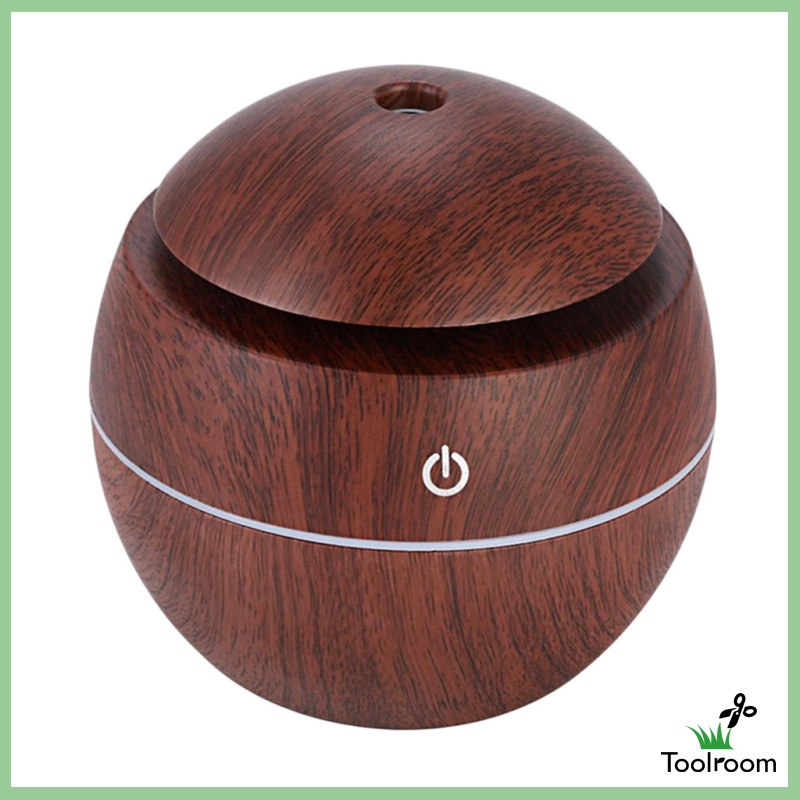 Máy Tạo Độ Ẩm USB Vân Gỗ 130ml Màu Nâu Nhạt