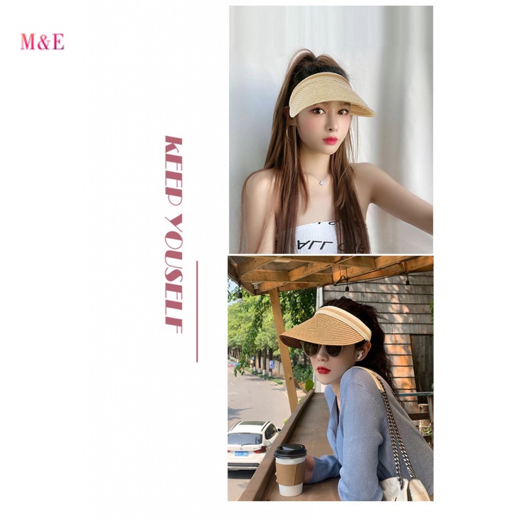 M &amp; E 2023 Mũ Rơm Chống Nắng Tia Cực Tím Phong Cách Mới Cho Nữ Đi Biển
