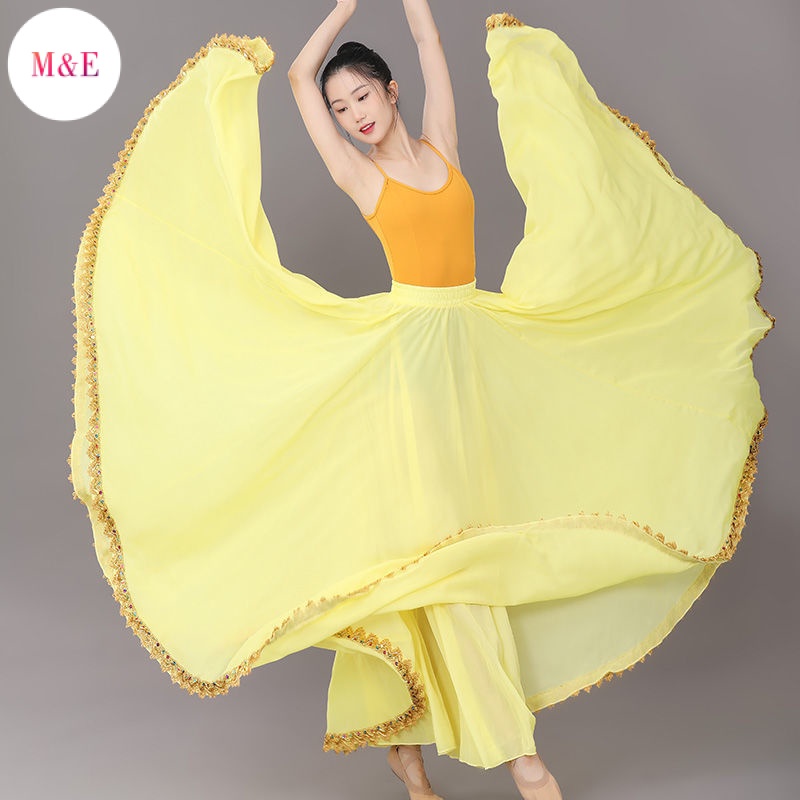 Hàng Có Sẵn Bán Trực Tiếp Từ Nhà Máy Váy Xòe Khiêu Vũ Chiffon Dáng Vuông Lớn 720 Độ Phnom Penh Trung Quốc