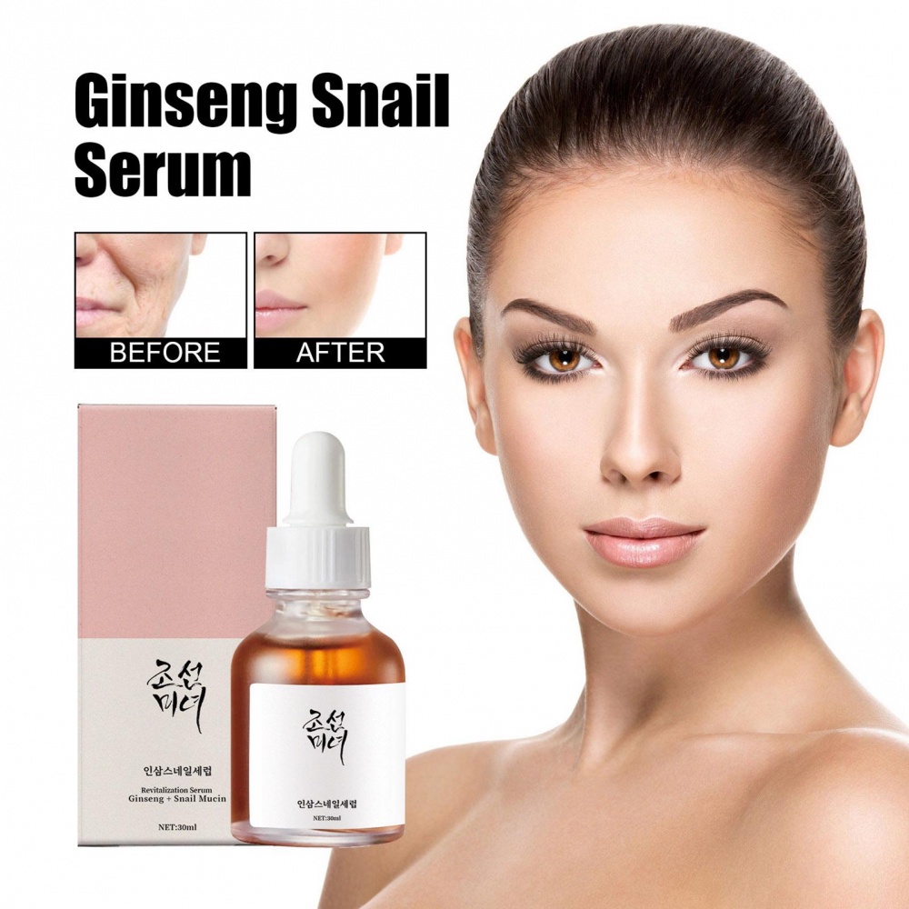 Tinh Chất Ốc Sên Nhân Sâm Tự Nhiên Không Dính Với Chiết Xuất Ốc Sên &amp; Nhân Sâm Dưỡng Ẩm Cải Thiện Nếp Nhăn Cải Thiện Nước &amp; Cân Bằ