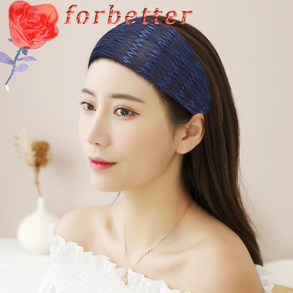 Băng Đô Cài Tóc Bản Rộng Màu Trơn Thanh Lịch Thời Trang Cho Nữ