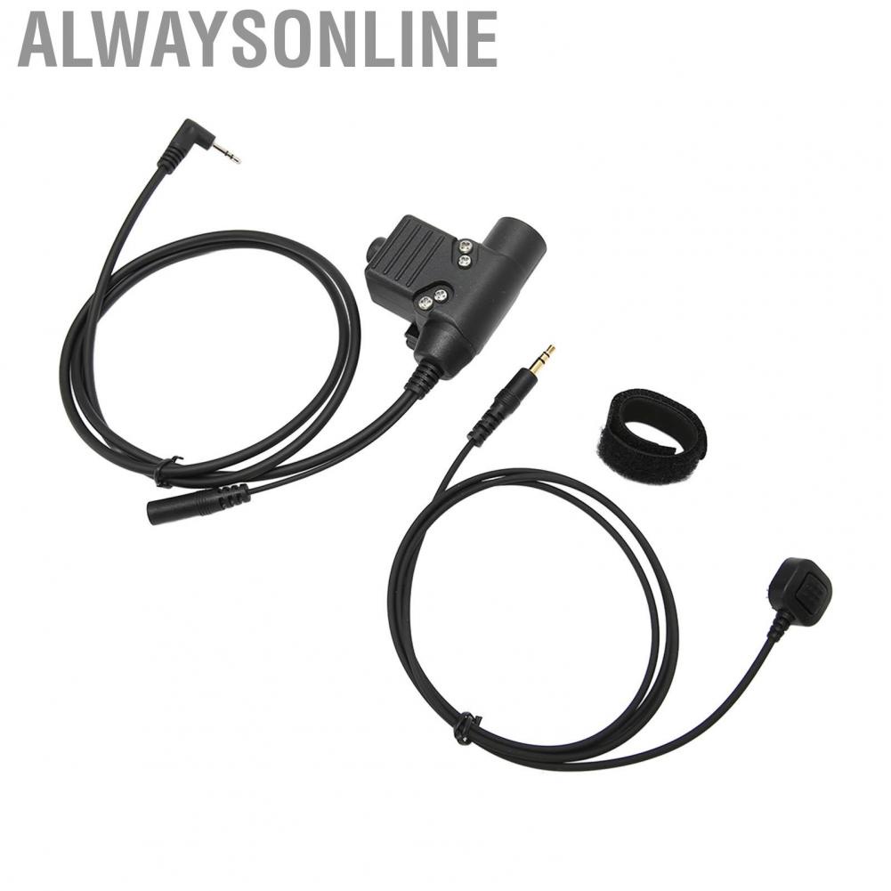 Alwaysonline U94 Finger Microphone PTT Adapter For 2.5mm  T5428 6200C T80 Black