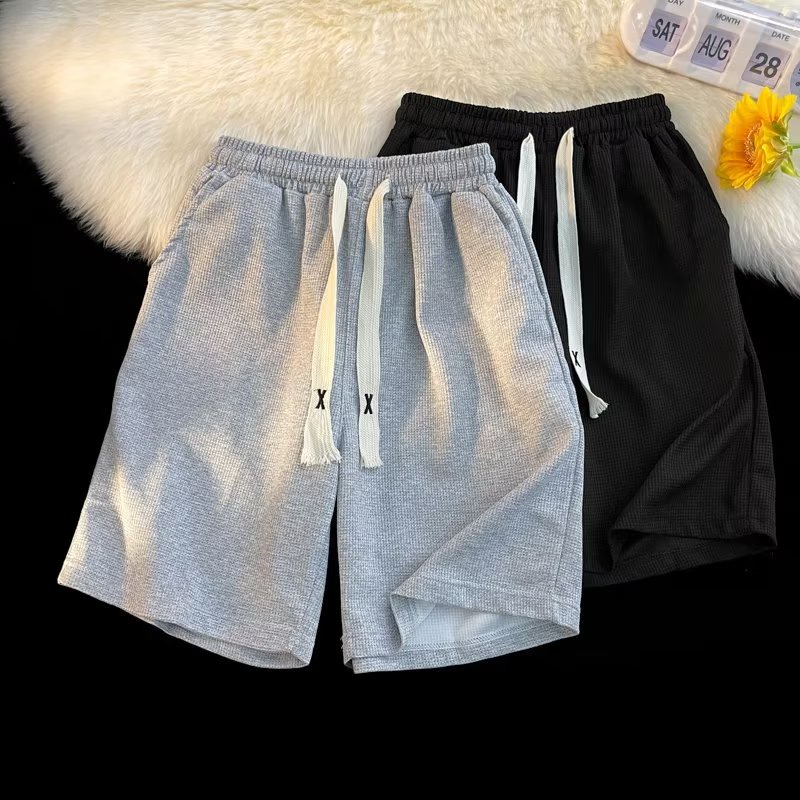 Quần Short Kaki Mỏng Dáng Rộng Phong Cách Đường Phố Mỹ Thời Trang Mùa Hè Cho Nam