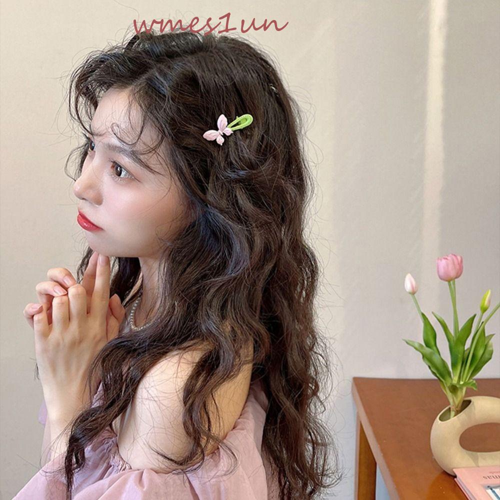 Kẹp Tóc Hình Bông Hoa Phong Cách Hàn Quốc Xinh Xắn WMES15H