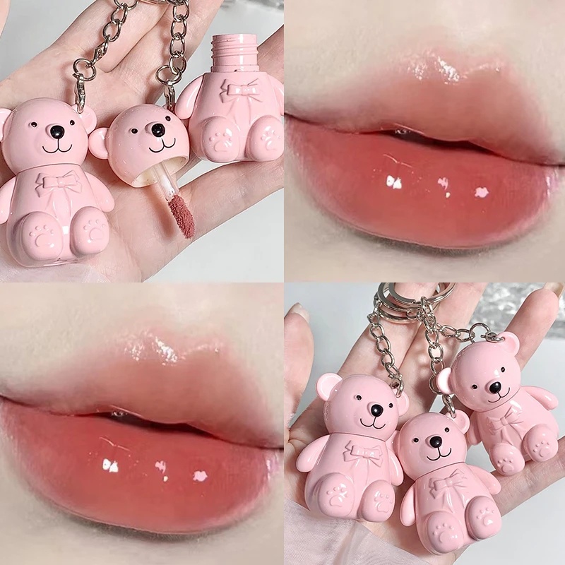 Son Môi Dưỡng Ẩm Lâu Trôi Chống Dính Cốc Thiết Kế Vỏ Màu Hồng Xinh Xắn