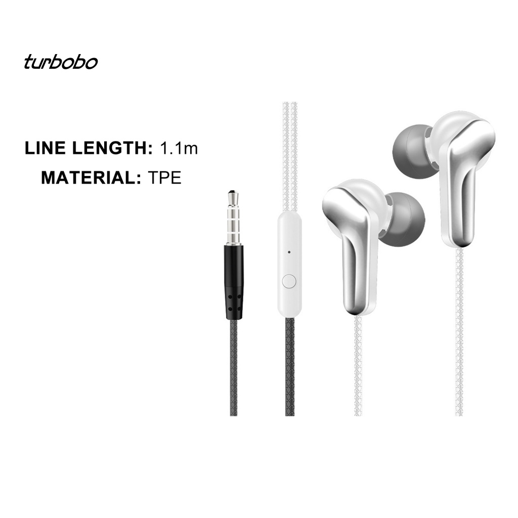 Tai Nghe Nhét Tai Jack 3.5mm Bass Trầm Có Micro Thiết Kế Thể Thao Thời Trang Điện Thoại