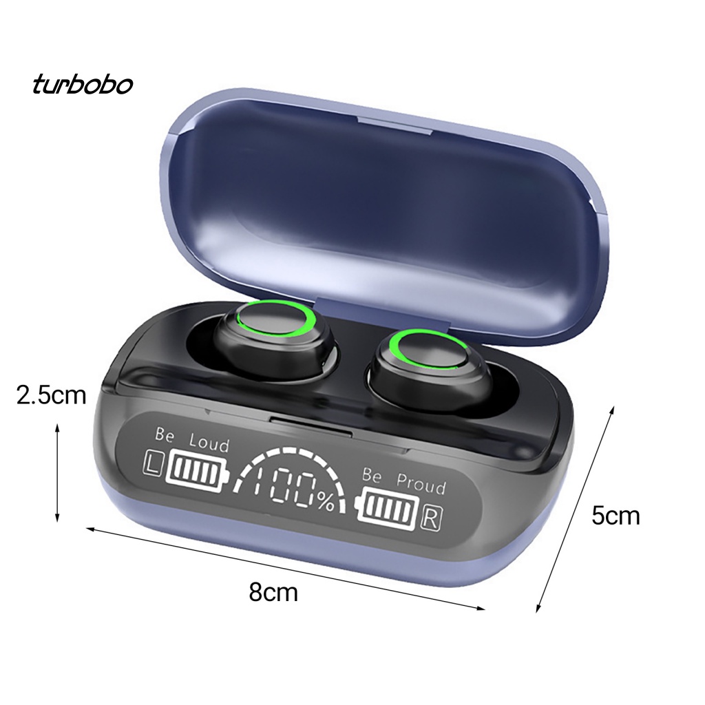 Tai Nghe Nhét Tai Không Dây XG02 Kết Nối Bluetooth 5.1 Âm Thanh HiFi Có Màn Hình LED Kèm Hộp Sạc