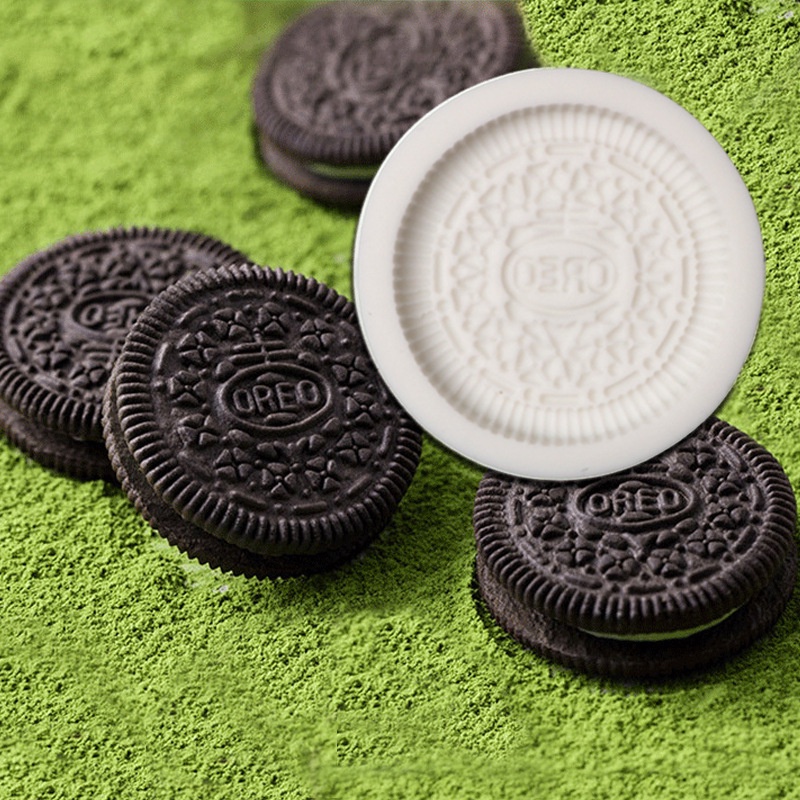 Khuôn Silicone Làm Bánh & Socola Hình Bánh Oreo Diy