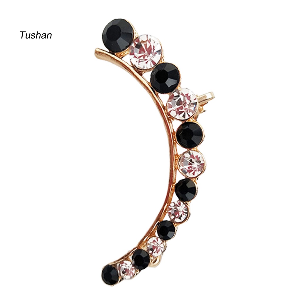 1 Đôi Bông Tai Đính Đá Màu Sắc Tương Phản Sáng Tạo Dành Cho Nữ