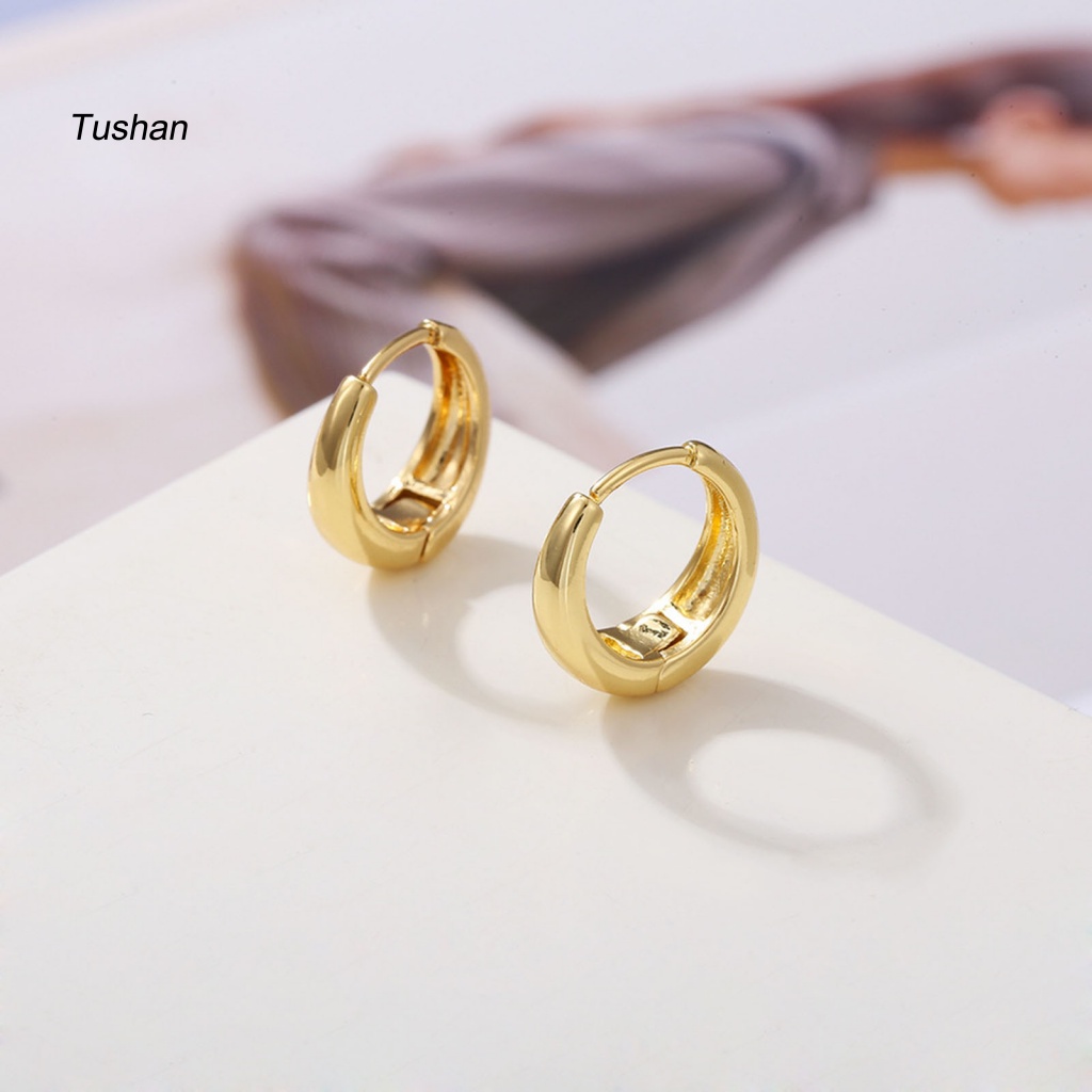 [Ts] Set 3 Đôi Bông Tai Lủng Lẳng Mạ Vàng Đồng Đặc Biệt Dễ Phối Đồ Bắt Mắt Tối Giản Mặc Hàng Ngày