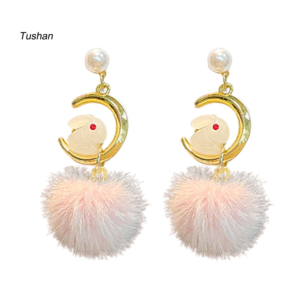1 Đôi Bông Tai Xỏ Lỗ Hình Nơ Bướm Hoạt Hình Phong Cách Hàn Quốc