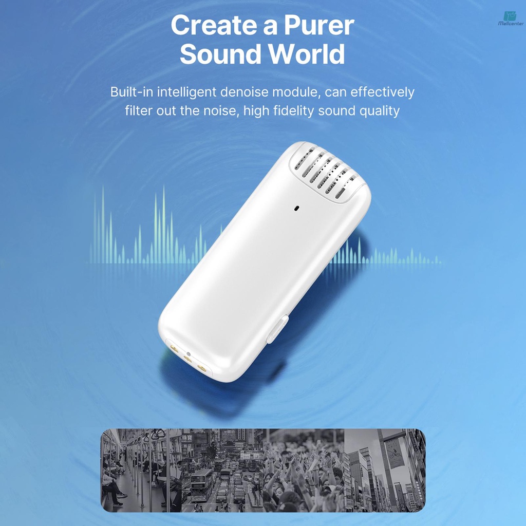 Ulanzi J12 Wireless Microphone System with 1 Receiver &amp; 2 Microphones 20M Transmission Range Built-in Battery with Charging Case Type-C Plug Replacement for Android Phones Live Streaming Interview Vlo