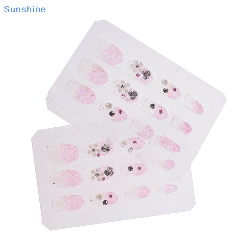 Bộ 24 Móng Tay Giả 3D Bằng acrylic Thời Trang Bắt Mắt