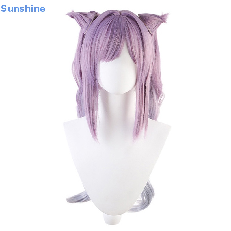 Tóc Giả Hóa Trang Nhân Vật Game Genshin Va Chạm Keqing Barbara