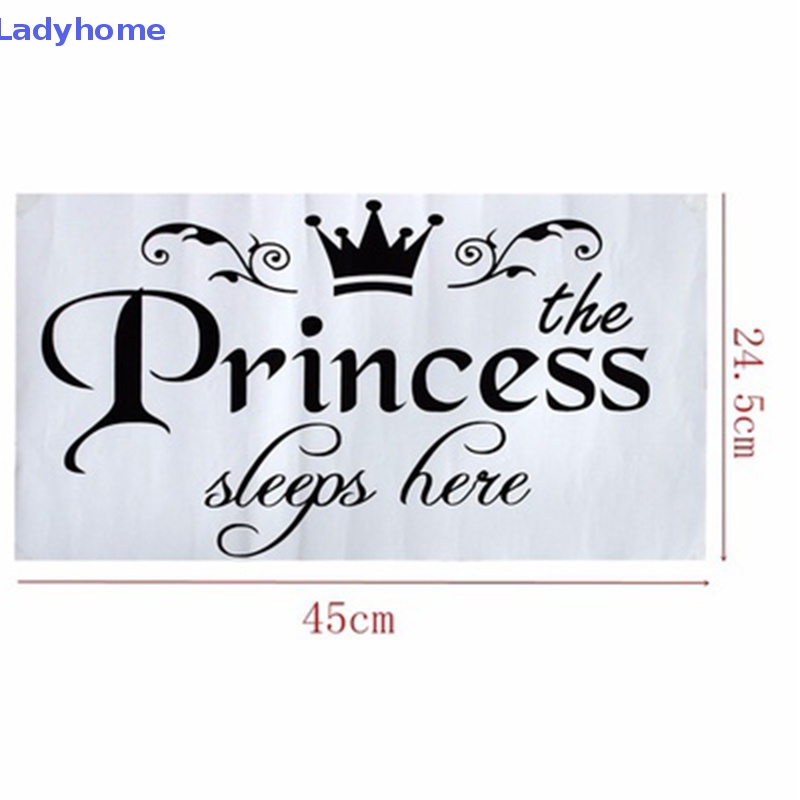 Miếng Dán Tường vinyl In Chữ princess sleeps Nghệ Thuật Có Thể Tháo Rời Trang Trí Phòng Ngủ / Ký Túc Xá / Phòng