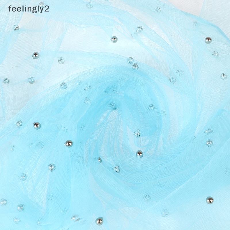 [Hàng Có Sẵn] Phông Nền Chụp Ảnh Nghệ Thuật Bằng Vải Tuyn Đính Ngọc Trai (F)