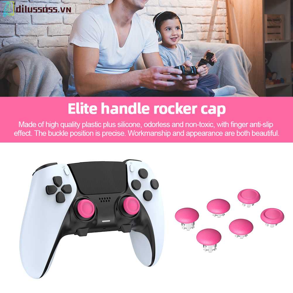 Set 6 Nút Bọc Cần Điều Khiển 3D Chống Trượt Cho PS5 Edge Elite