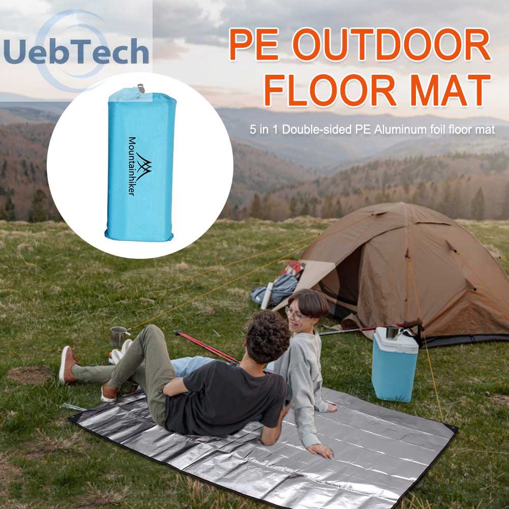 Thảm Trải Bãi Biển Bằng Lá Nhôm PE Đa Năng Có Thể Gấp Gọn