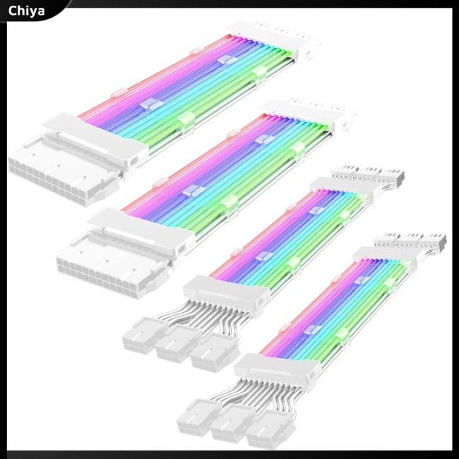Dây Cáp Nối Dài Nguồn 24pin 5v Argb Linh Hoạt Cho Thẻ Đồ Họa Máy Tính