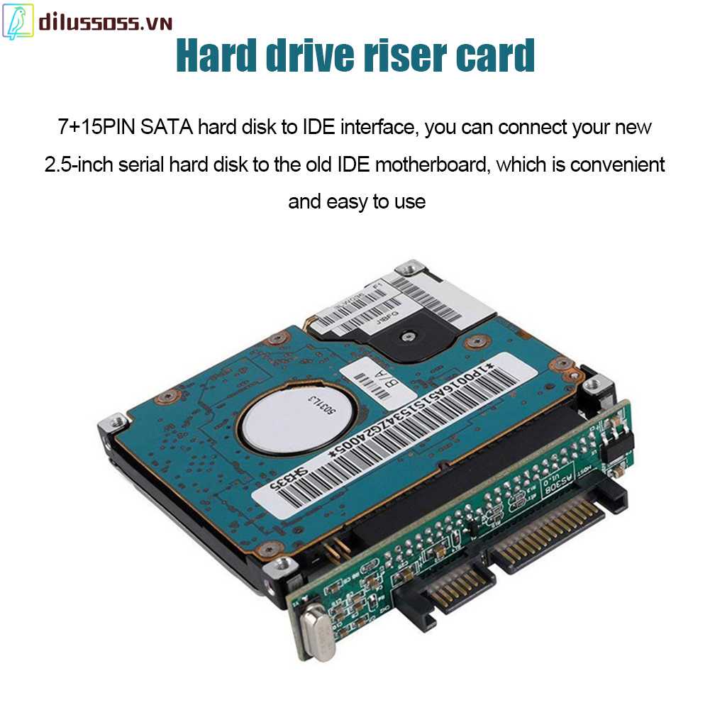 Card ChuyểN ĐổI Ổ CứNg 2.5in SATA Sang IDE SSD 7 + 15-Pin Sang 44-Pin